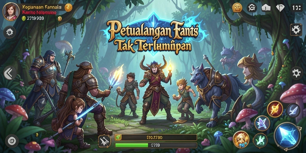 Tampilan gameplay 2739 yang mengasyikkan dan penuh aksi RPG.