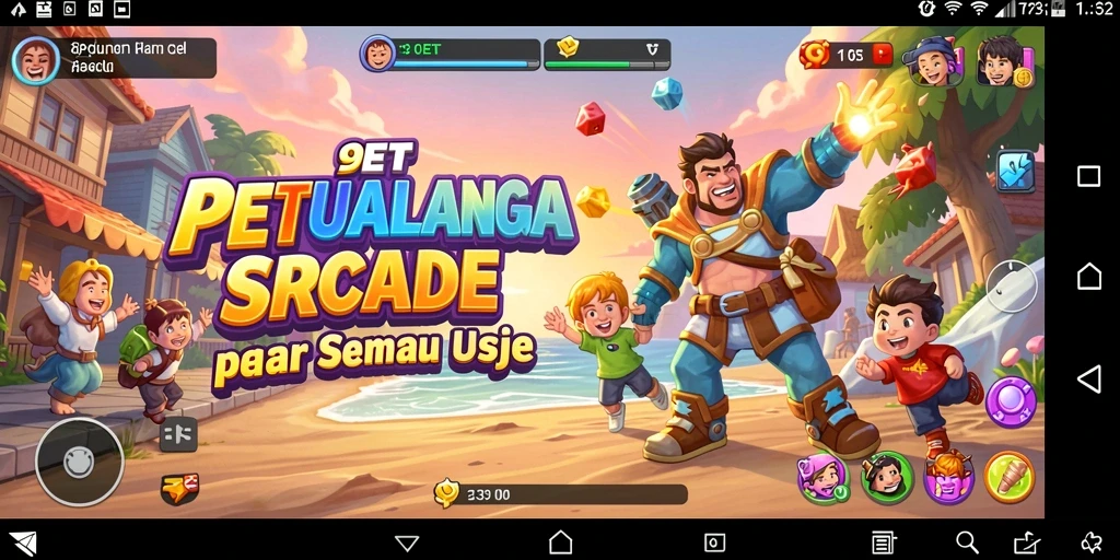 Screenshot gameplay 9ET yang menunjukkan aksi seru dan grafis menawan.