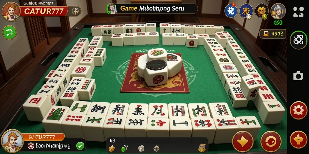 Tampilan gameplay seru dari CATUR777 dengan tema Mahjong.