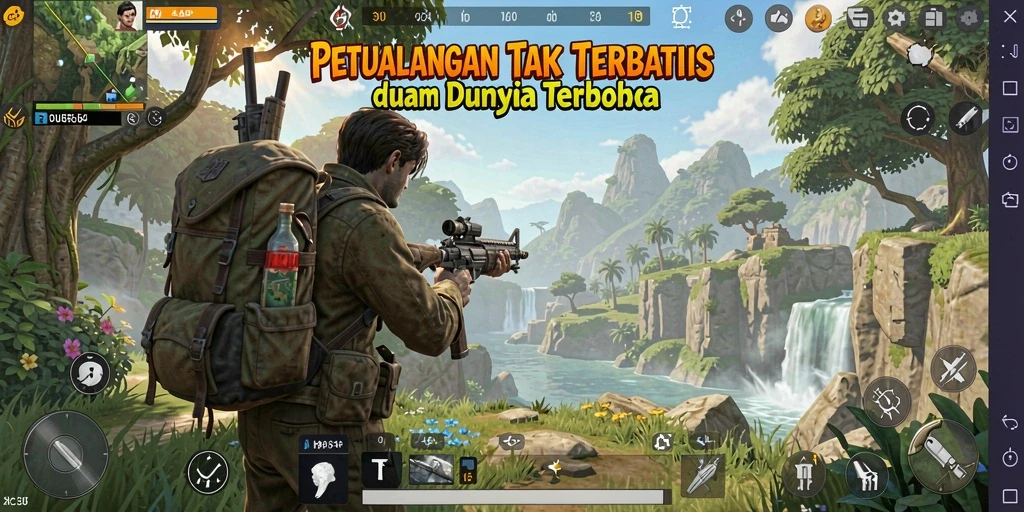 Screenshot menampilkan gameplay mendebarkan di dunia terbuka HARAPJP.