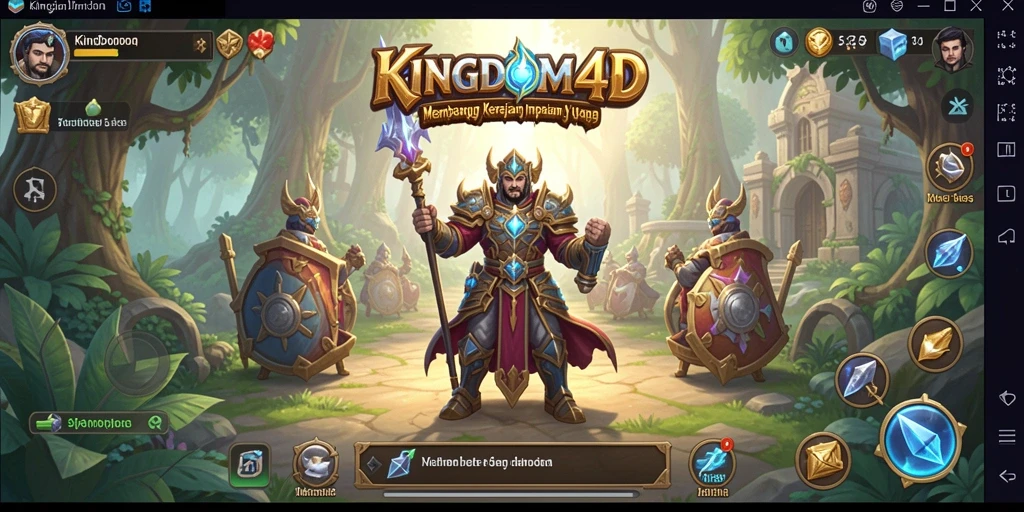 Tampilan gameplay KINGDOM4D yang menarik dan interaktif.