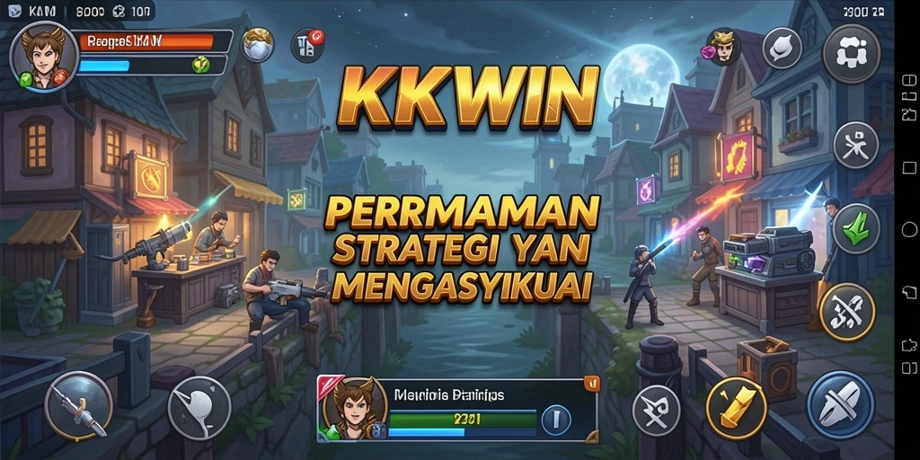 Screenshot menampilkan aksi pertempuran yang strategis di KKWIN.