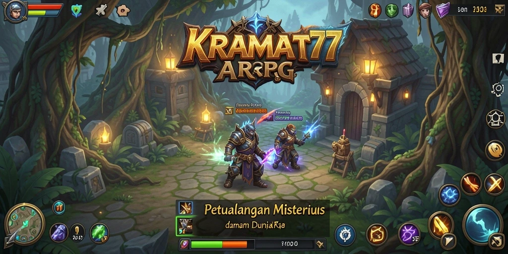 Tampilan menarik dari gameplay ARPG KRAMAT77 yang mendebarkan.