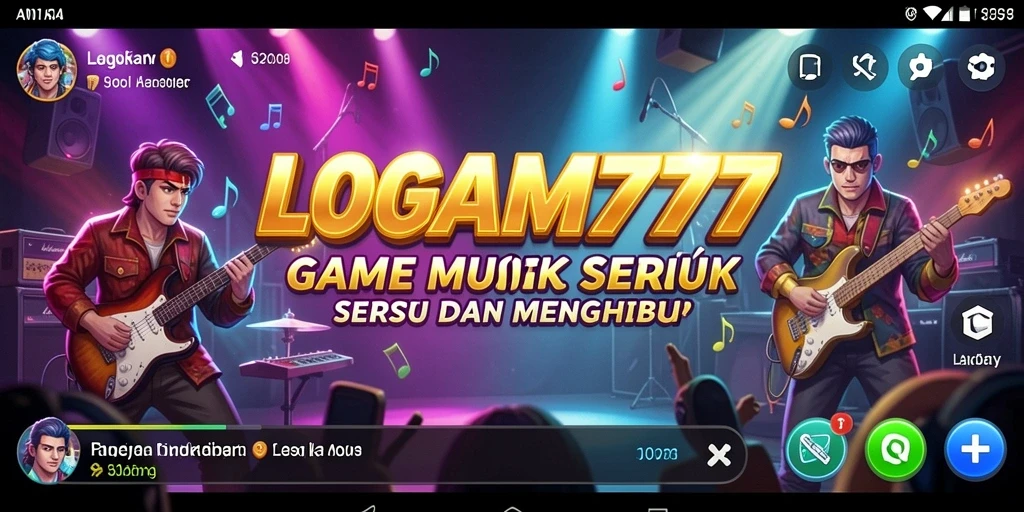 Tampilan gameplay LOGAM777 yang menantang dan penuh warna.