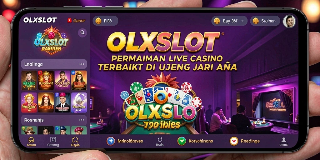 Tangkapan layar OLXSLOT menunjukkan dealer langsung dan suasana kasino yang menarik.