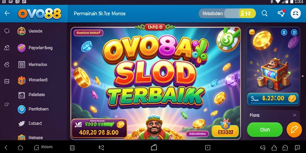 Screenshot gameplay OVO88 yang menampilkan aksi Slot menarik.