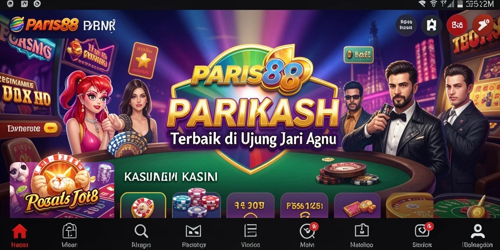 Tangkapan layar PARIS88 menampilkan aksi seru permainan Kasino.