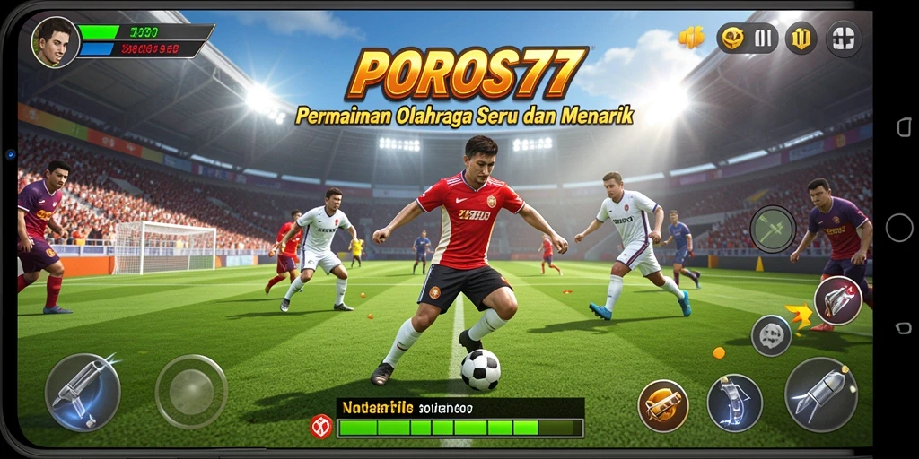 Tangkapan layar POROS77 menampilkan aksi menarik dalam permainan olahraga.