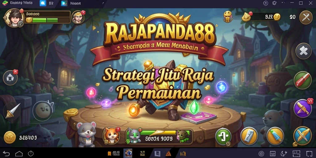 Screenshot utama RAJAPANDA88 menampilkan aksi pertempuran strategi yang menarik.
