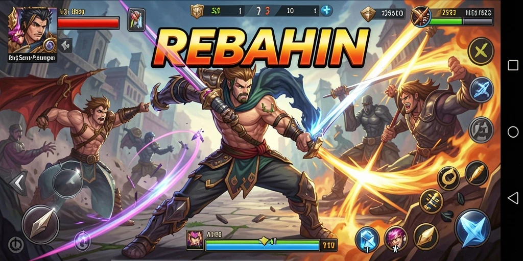 Screenshot gameplay <strong>REBAHIN</strong> dengan aksi seru dan grafis yang memukau.