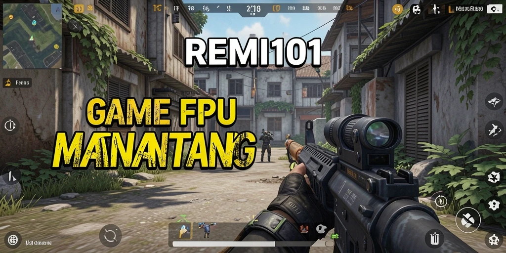 Screenshot gameplay REMI101 menunjukkan pertempuran yang intens dan mendebarkan.
