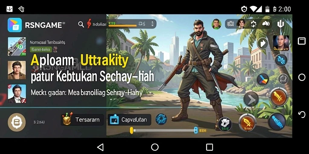 Tampilan menarik dari RSNGAME yang membantu manajemen waktu.