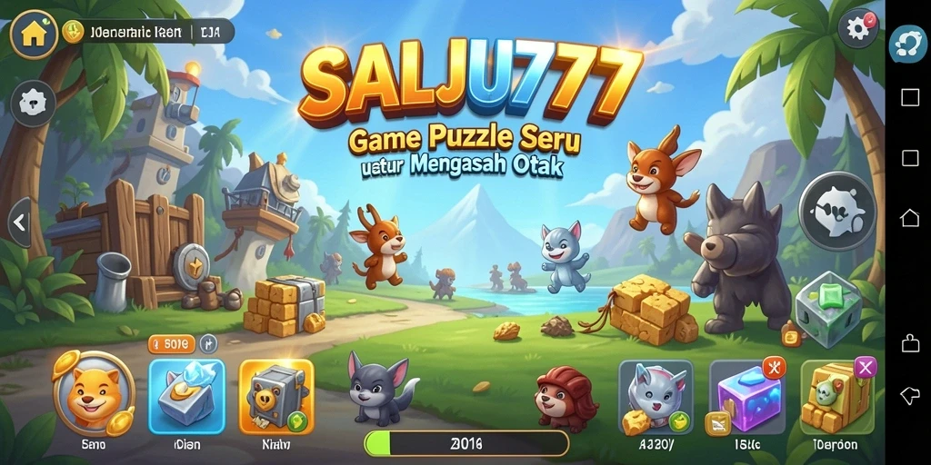 Tampilan gameplay SALJU777 dengan berbagai teka-teki menarik.