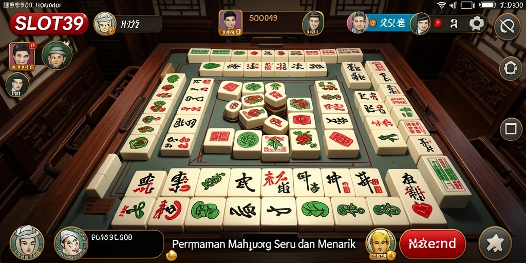 Screenshot utama SLOT39 menampilkan gameplay Mahjong yang seru dan interaktif.
