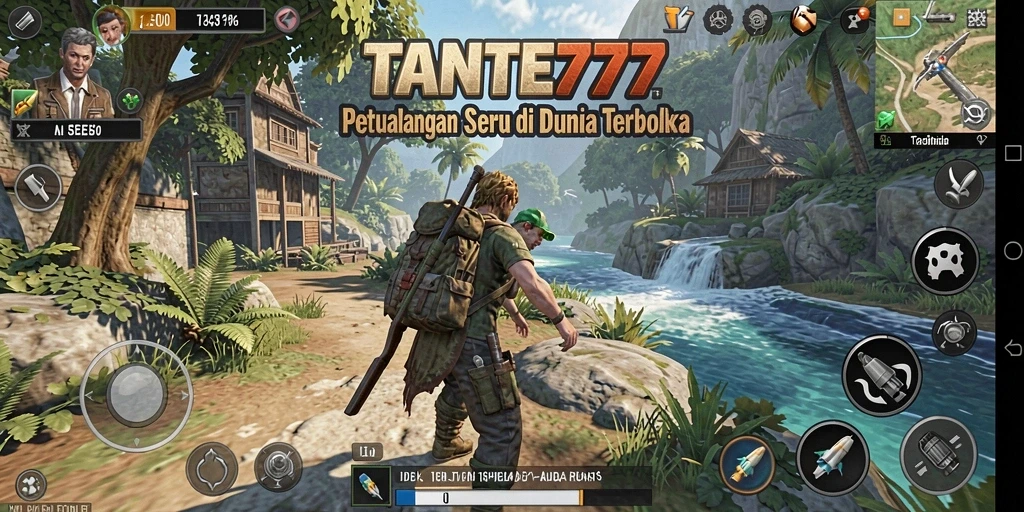 Tampilan gameplay TANTE777 yang menarik dalam dunia terbuka.