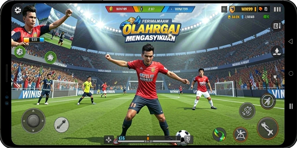Gambar utama dari gameplay WIN199 menampilkan adu kecepatan olahraga.