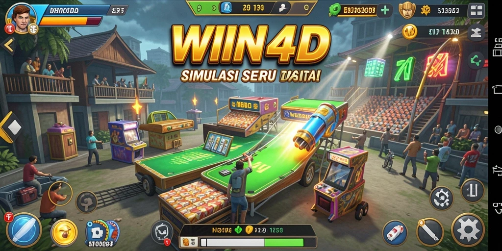Screenshot gameplay WIN4D menunjukkan aksi simulasi yang seru dan interaktif.