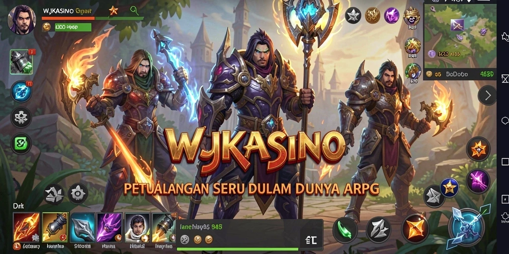 Tampilan menarik dari gameplay ARPG di WJKASINO.