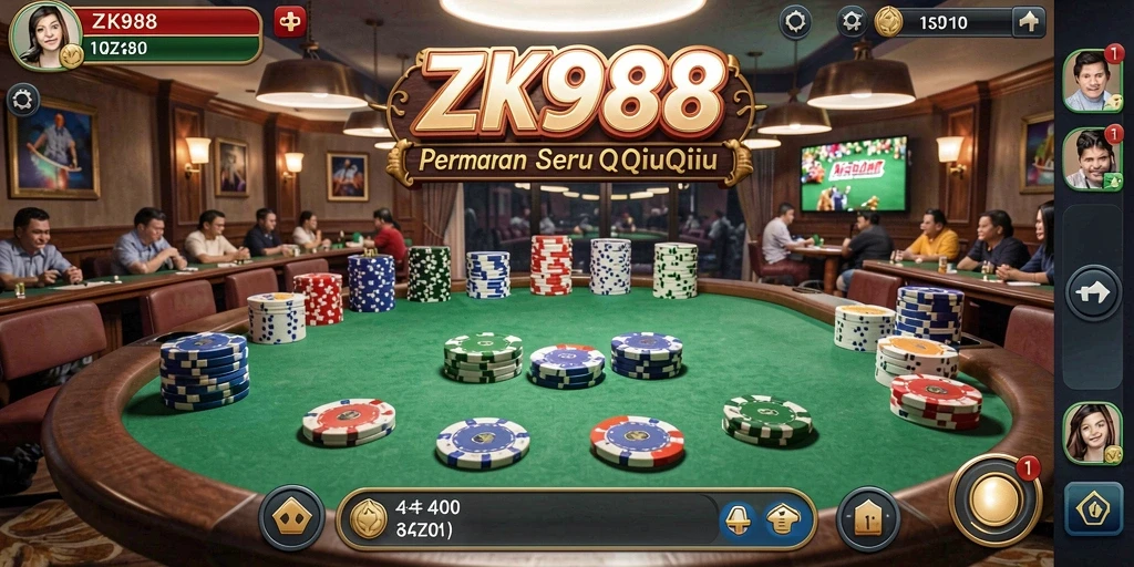 Tampilan gameplay QiuQiu yang menarik dan kompetitif.